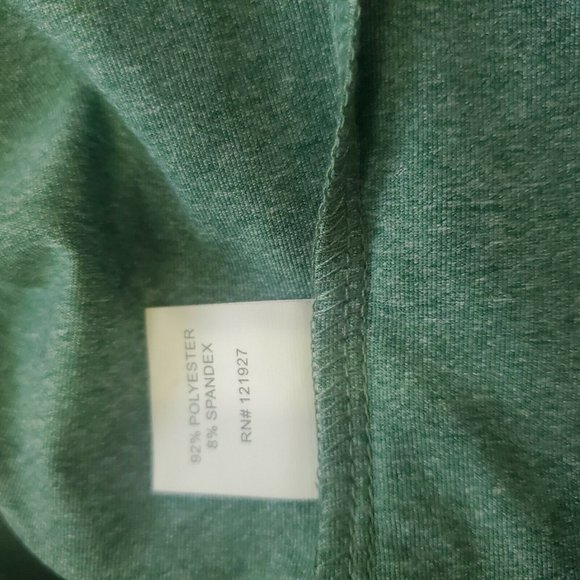 Johnnie O Men's Size XXL Green Oakland Athletic Flex Melange Quarter Zip Jacket - Picture 11 of 11